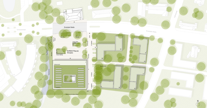 Lageplan - Euregio Geschäftsstelle Gronau | SHA Scheffler Helbich Architekten